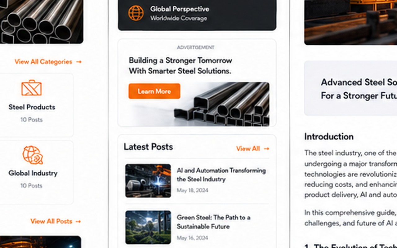 Hot Rolling, Cold Rolling and Smarter Steel Processing: How New Technologies Are Changing the Sector — steel industry image